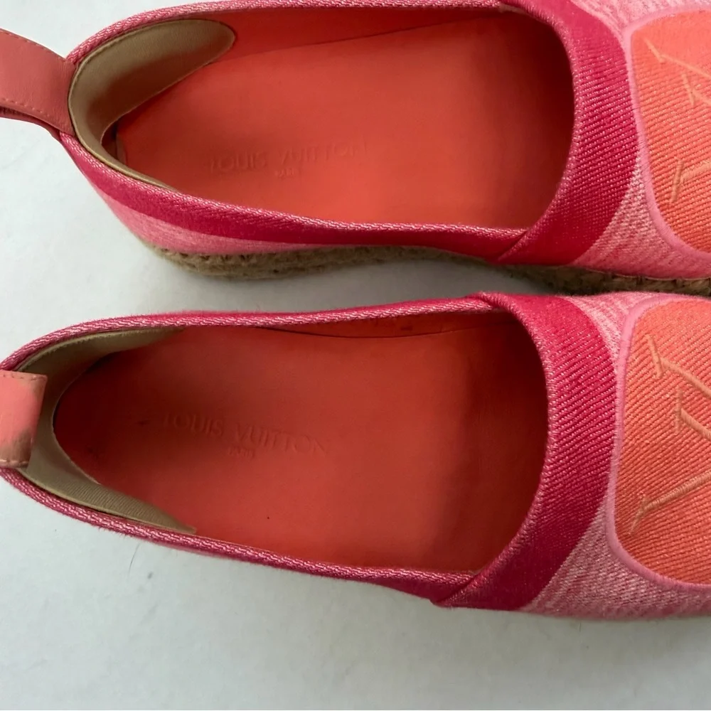 Louis Vuitton Gradient Canvas Espadrilles Pink/Coral Size‎ 35 (US 5)